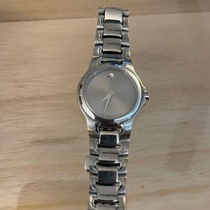 Stainless steel Movado watch